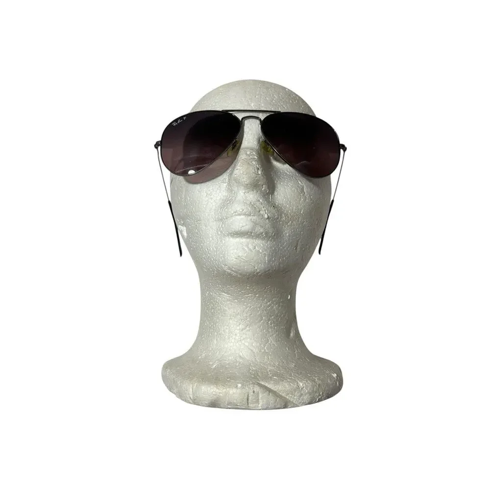 Ray Ban Aviator Large Metal RB3025 58mm Italy Polarized 3P Sunglasses w/Case